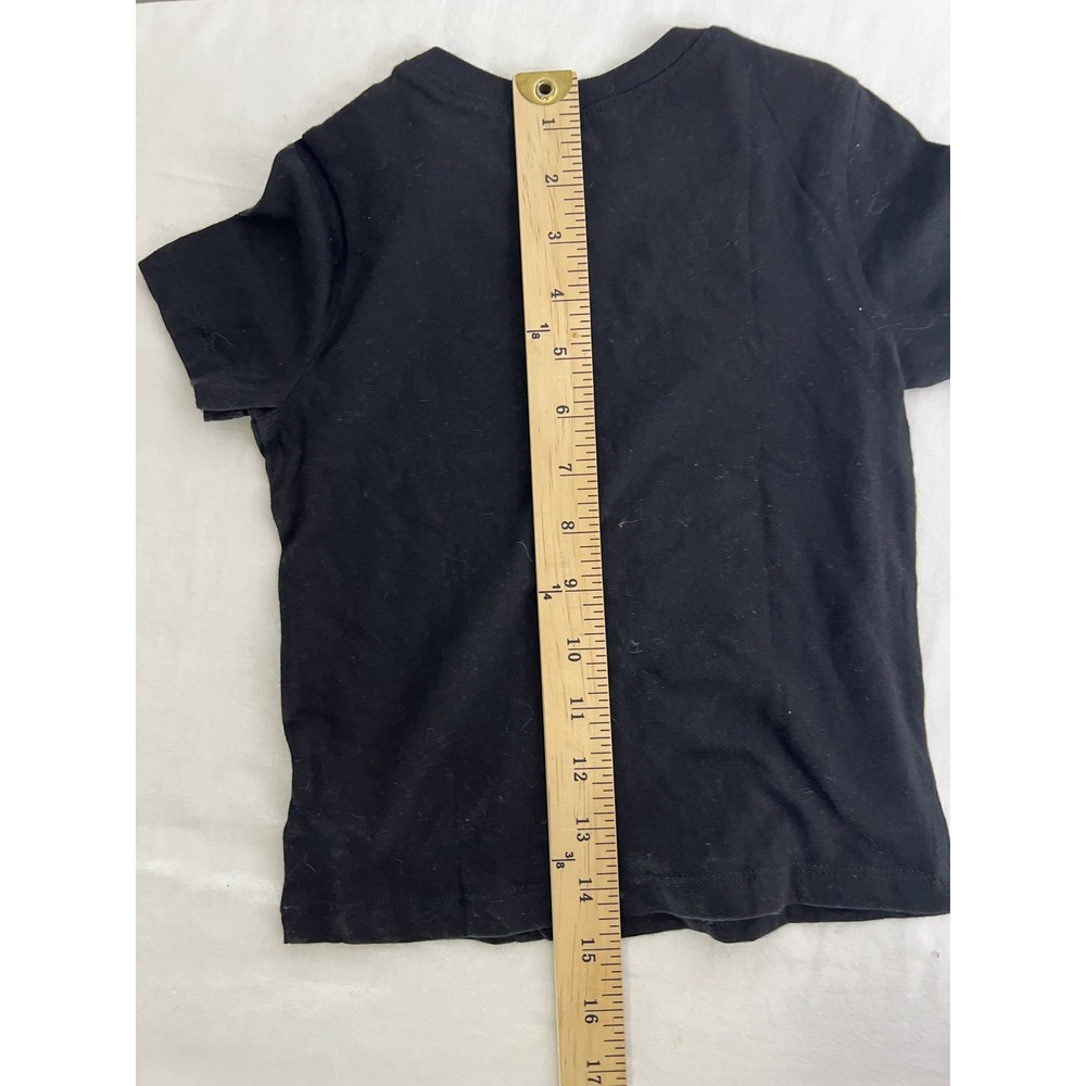 Old Navy Shirt Boys 3T Black Short Sleeve Basic Tee New Cotton Casual Crewneck - Picture 4 of 5